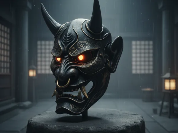 Masque oni japonais