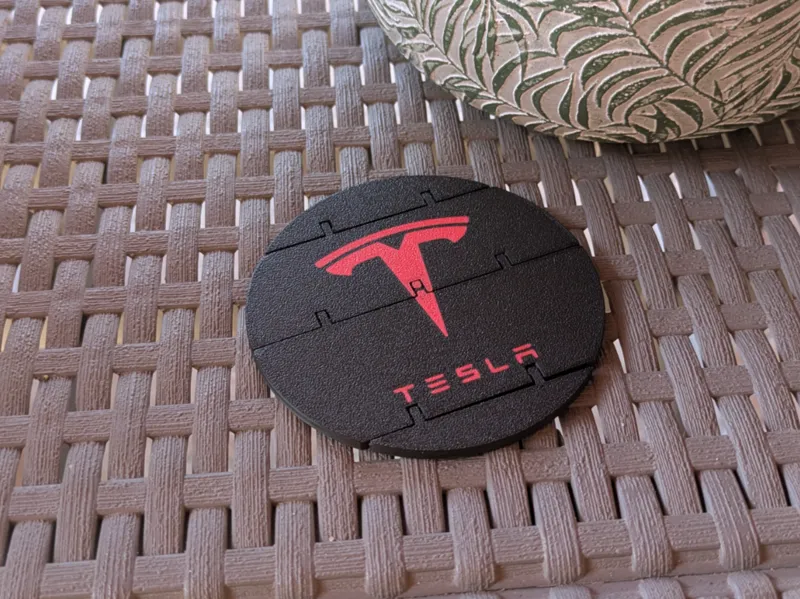 Flexi Coaster Tesla Logo