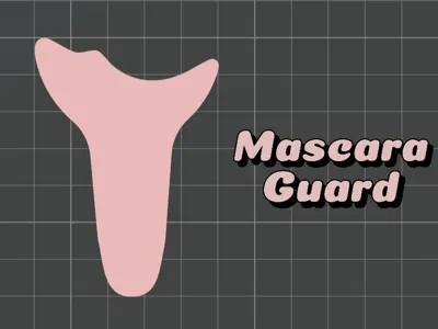 Stencil mascara guard eyeliner