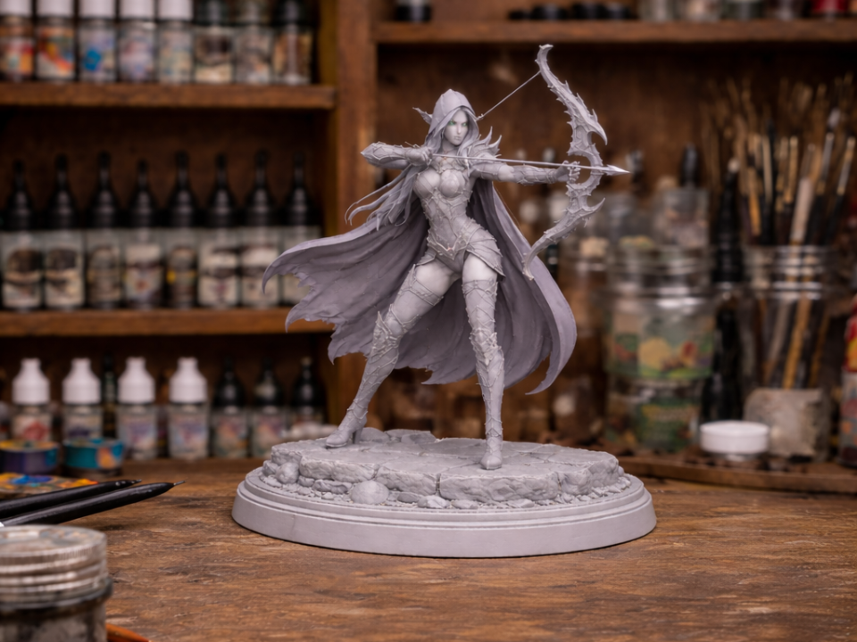 Fantasy Elfen Bogenschützin 