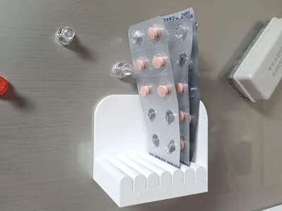 Magnetic Medicine Blister Pack Stand