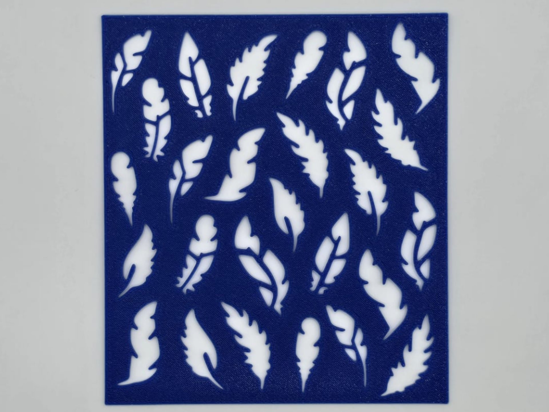 Bohemian Feather Pattern Craft Stencil