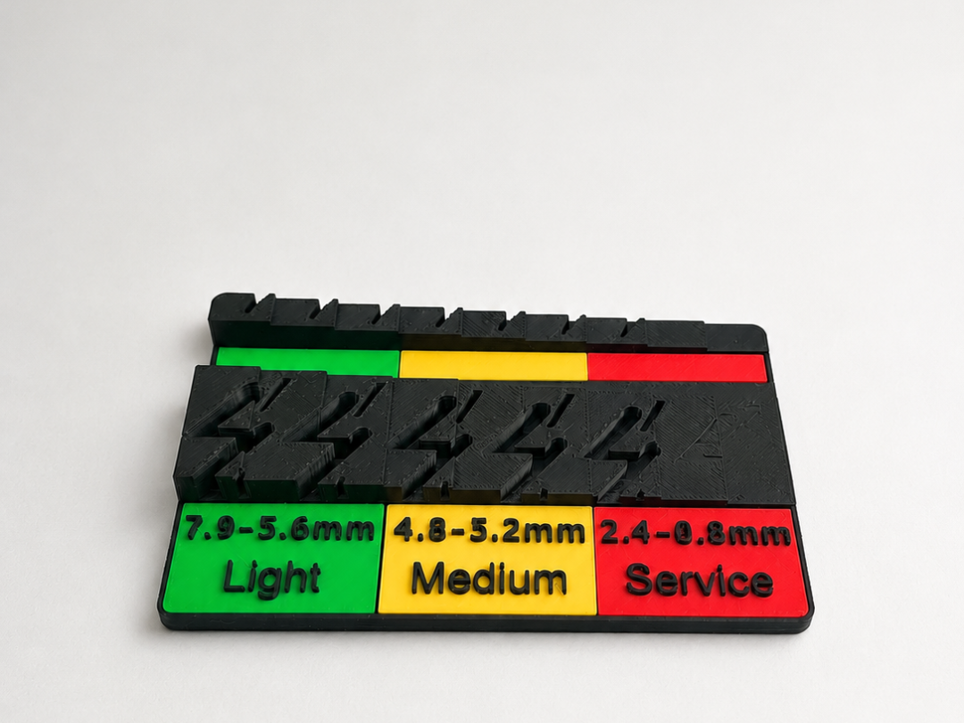 Tire Tread Wear Display