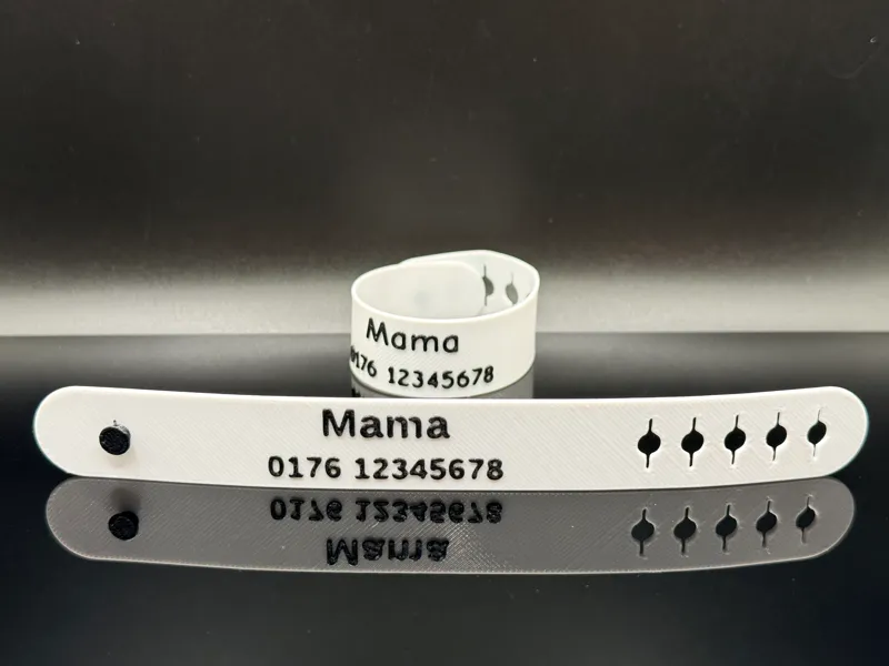 Kids Phone number emergency Bracelet generator