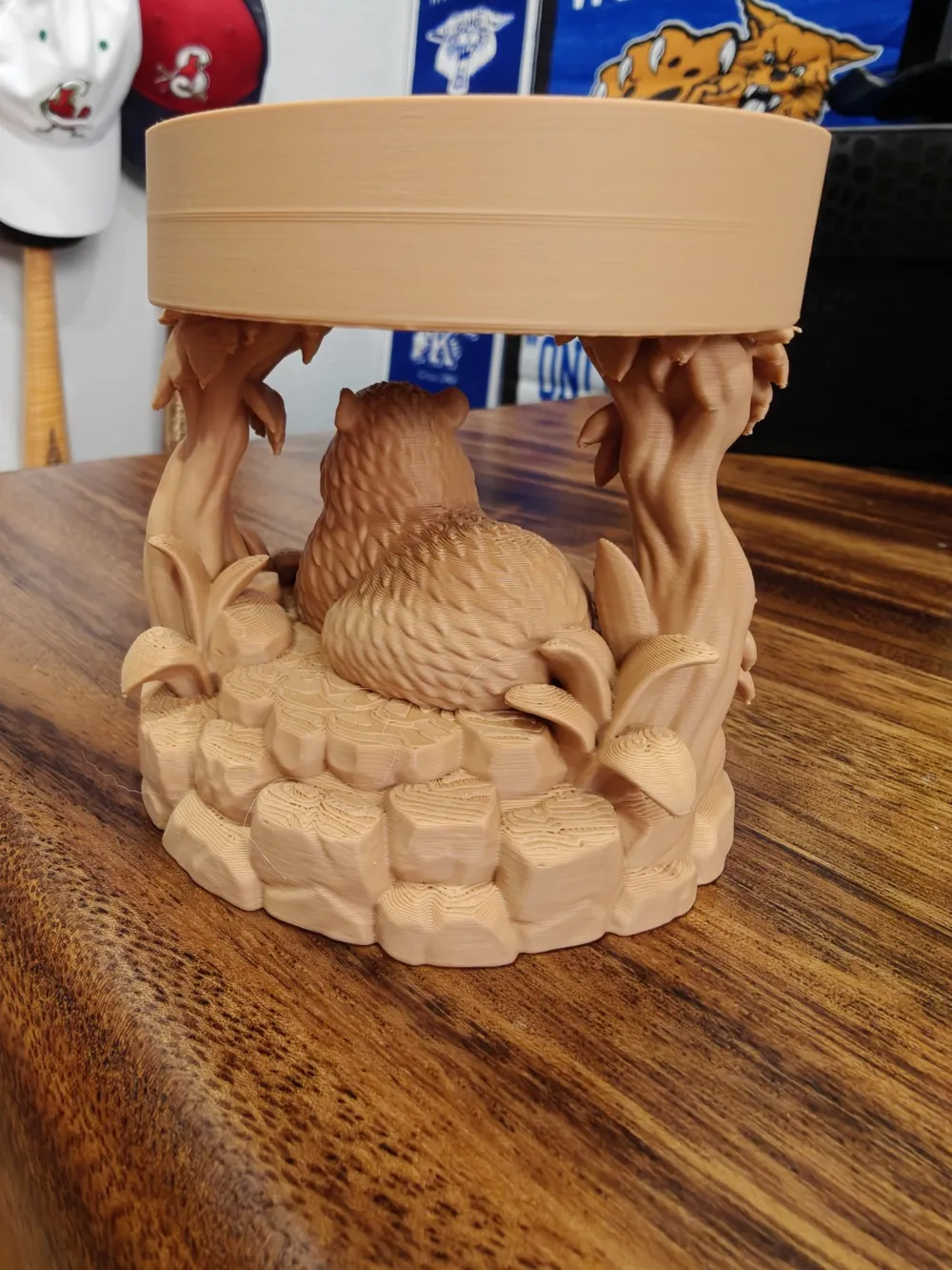 Tree Display Waterfall Capybara Display Stand - Free 3D Print Model - MakerWorld