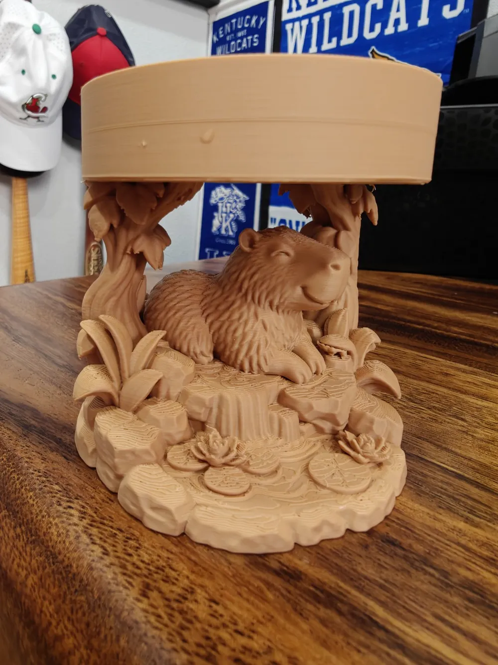Tree Display Waterfall Capybara Display Stand - Free 3D Print Model - MakerWorld