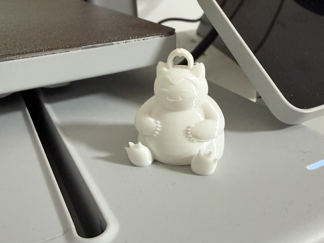 Cute mini Snorlax keychain