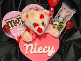 vday heart basket