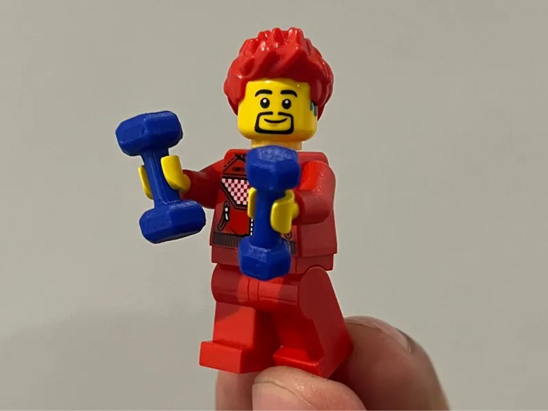 Hex Dumbbells Set - Brick Gym Accessory