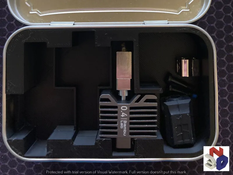 Altoids P1 and X1 series nozzle storage