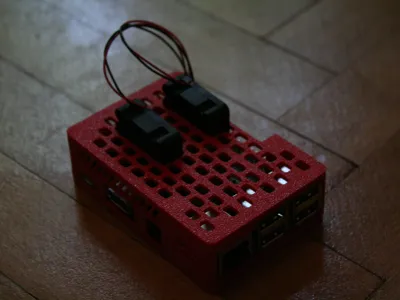 Case for Raspberry Pi 3B with cooling fans (3x3x1)