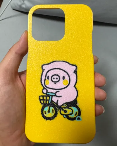 iPhone 15 pro Max粉猪手机壳