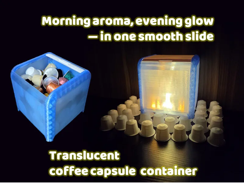 Translucent Coffee Capsule Container - Aroma&Glow