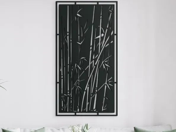 3D Wall Art Bamboo