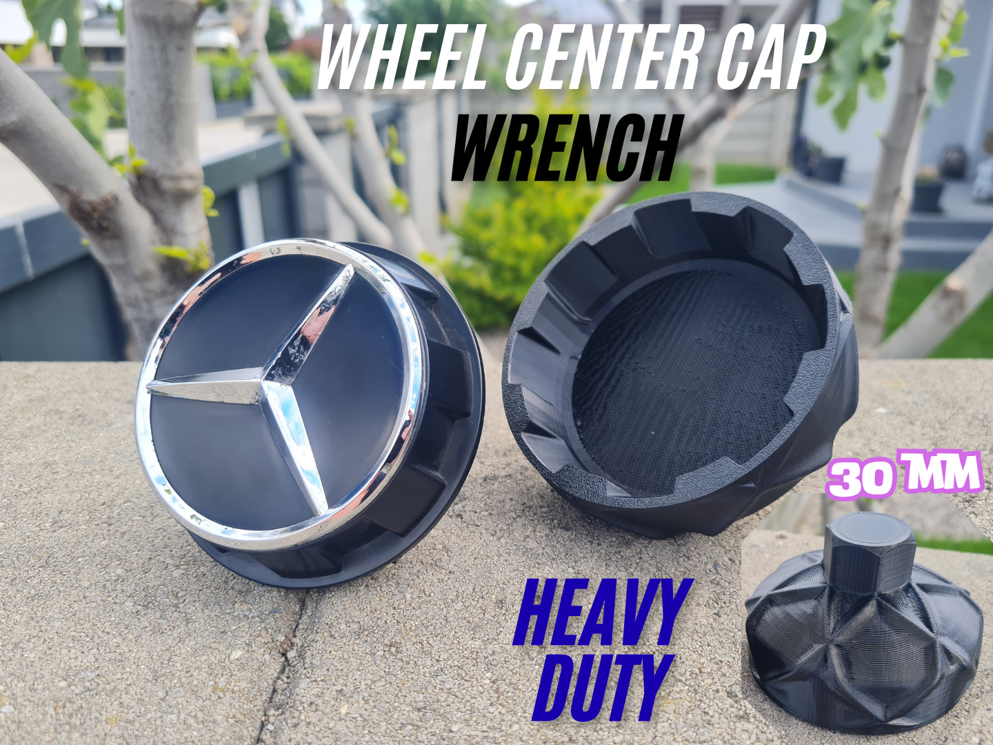 Mercedes Wheel Center Cap Wrench / Tool