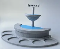 Cut the top off the fountain.