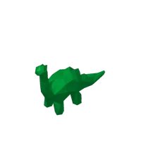 Jouet dinosaure stylisé low poly — photo 2