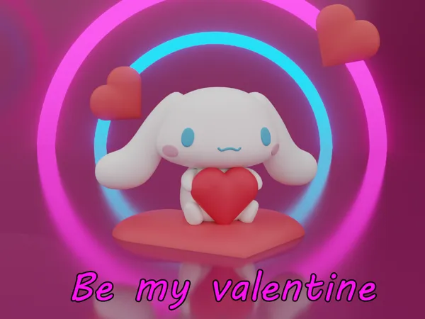 Cinnamoroll de la Saint-Valentin, sans AMS (Hello Kitty)