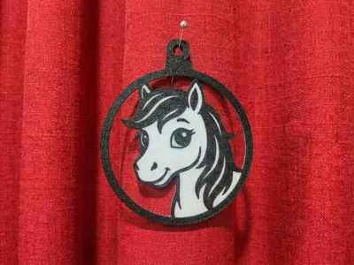 Christmas Horse Ornament