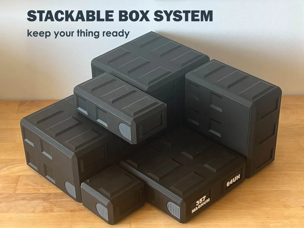 Stackable Ammo Box Single Tall 9mm - Free 3D Print Model - MakerWorld