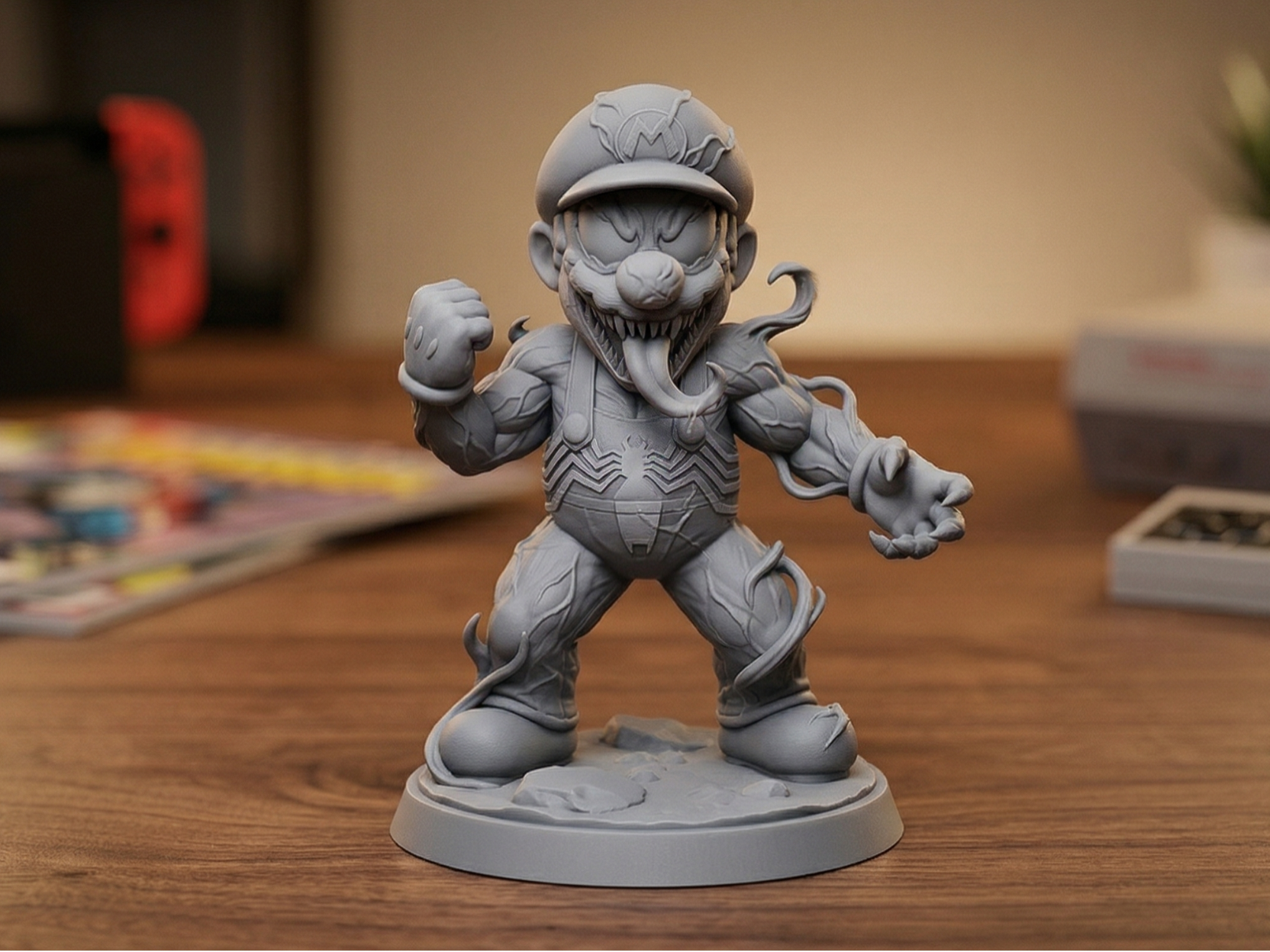 Fontanero Simbionte Mario x Venom Printable Figure