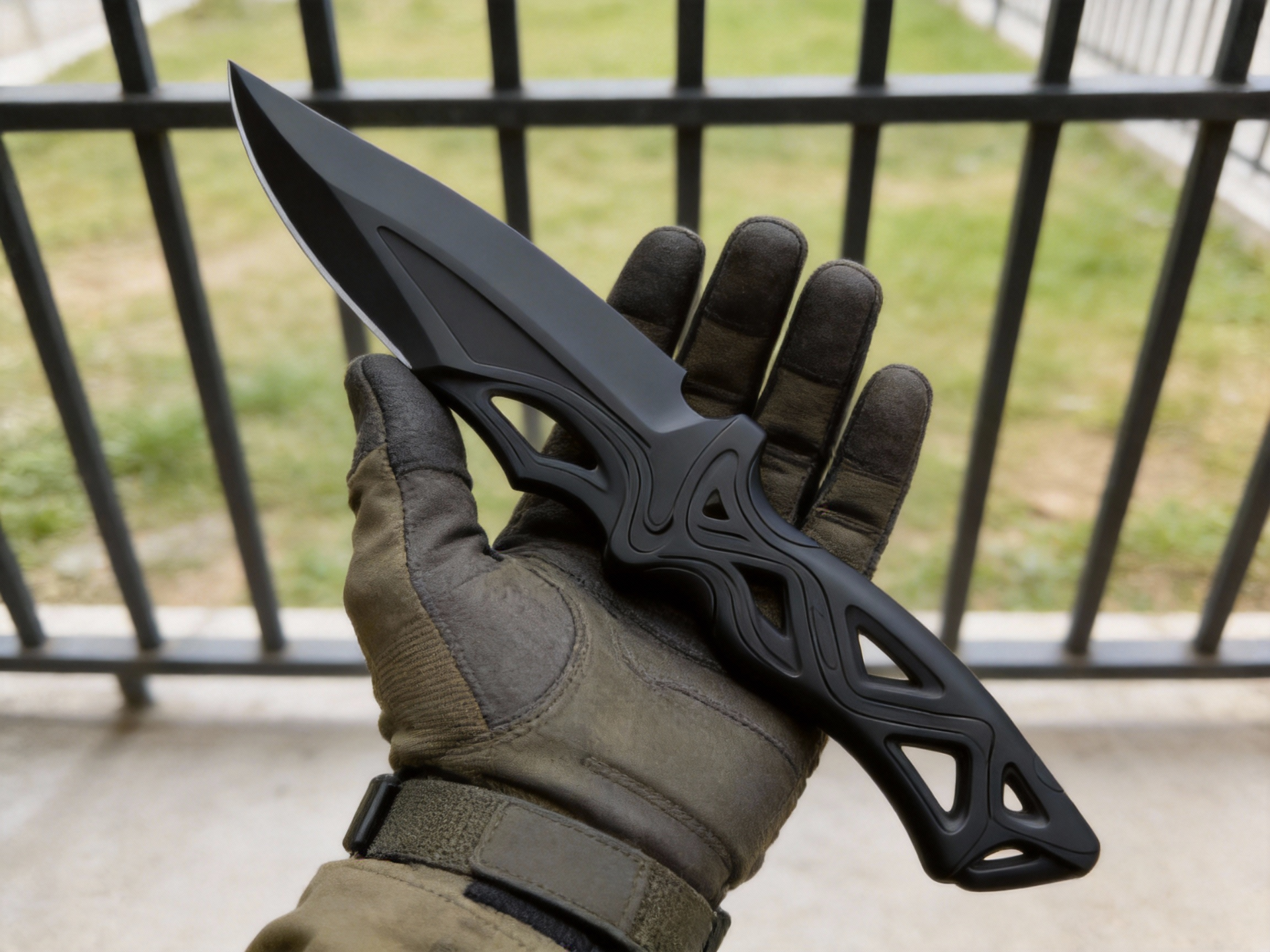 Void-Weave Symbiotic Lattice Tactical Dagger