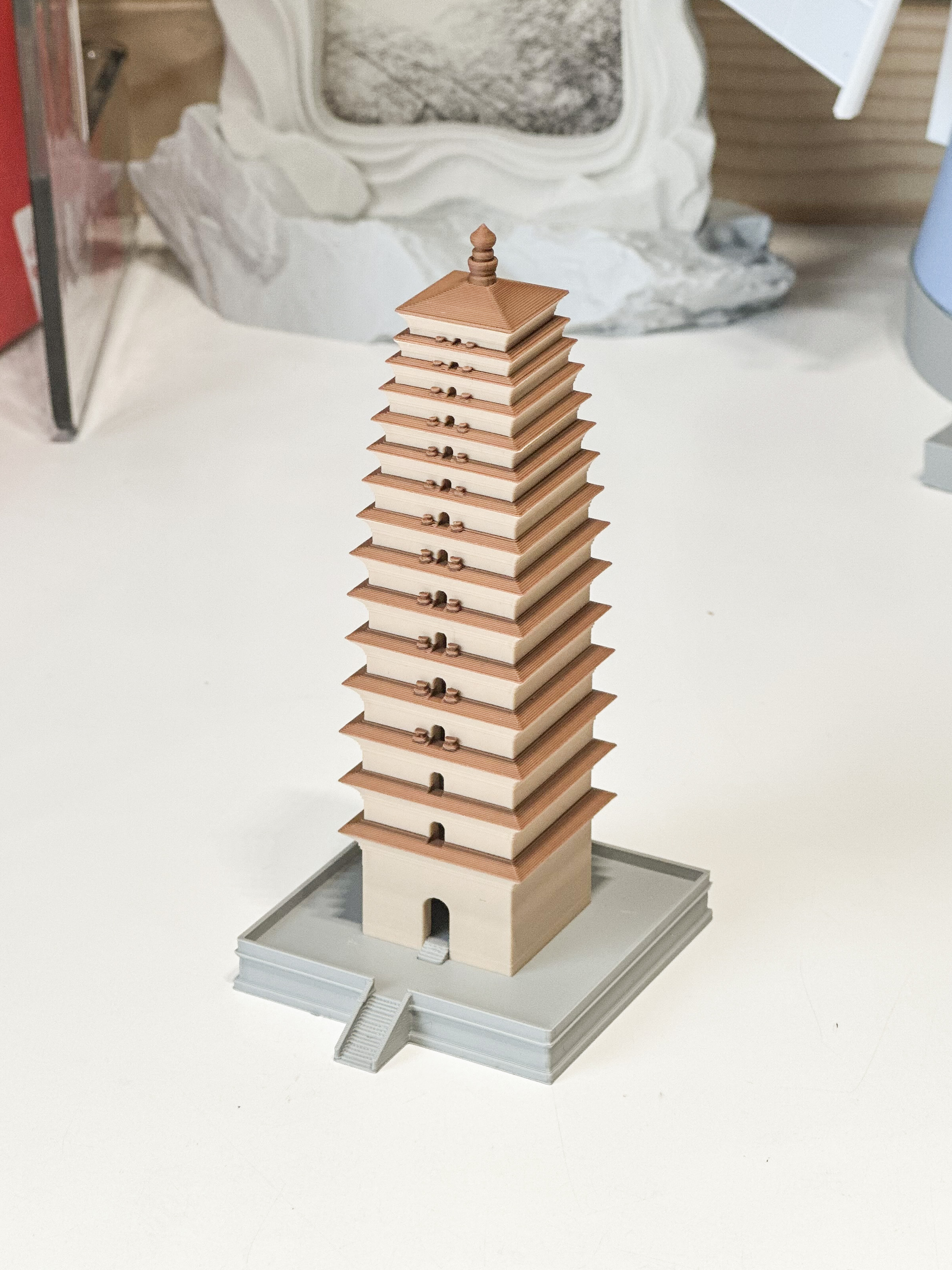 Miniatura 2 do modelo 3D 小雁塔世界遗产文物套卡/精致细节