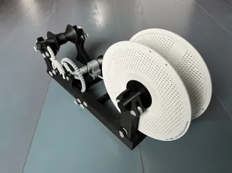Vertical donor spool holder for Pastamatic lite