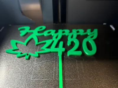 420 Cake / Garden Sign