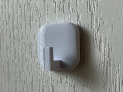 Wall hook to use with 3M Scotch double sided tape