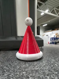 Slinky Santa Claus hat with hole