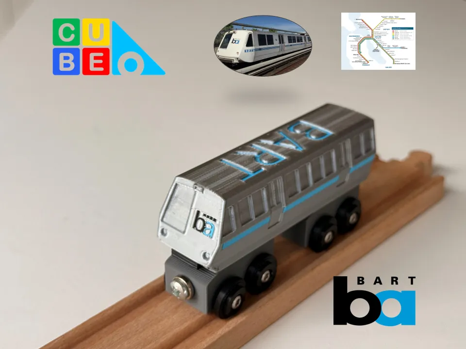 BART Bay Area Rapid Transit train-BRIO/IKEA/HAPE - Free 3D Print Model ...