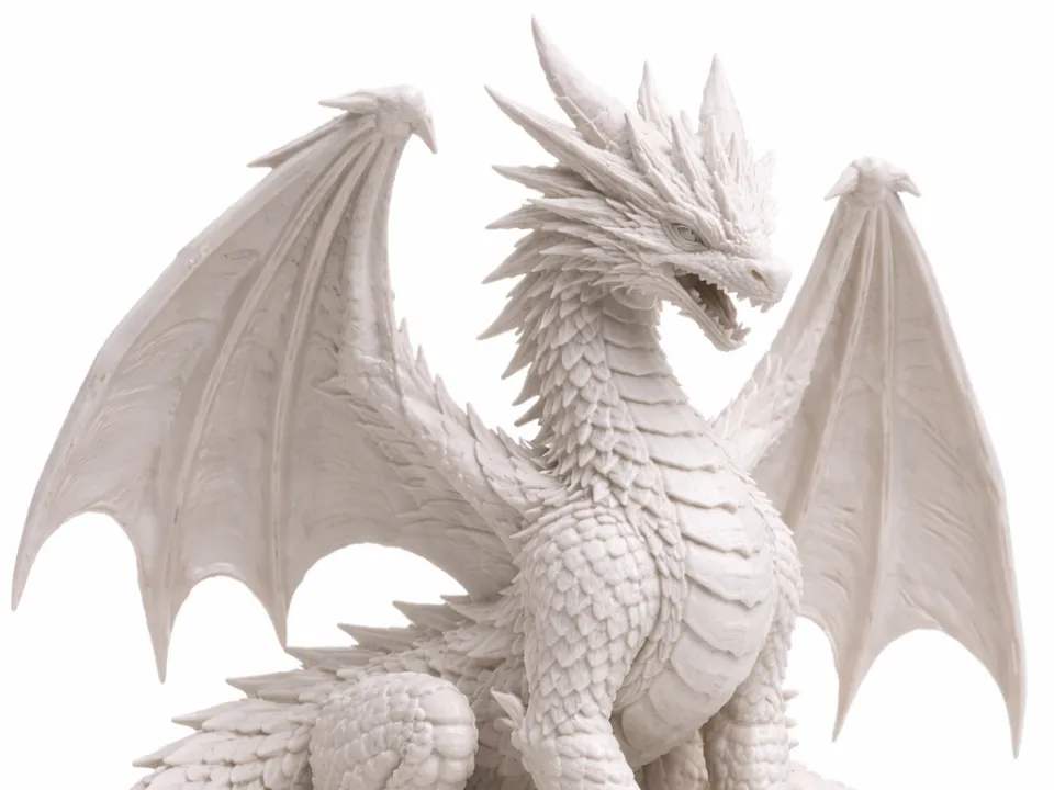 Epic Dragon Statue – Detailed Single Color - Free 3D Print Model ...