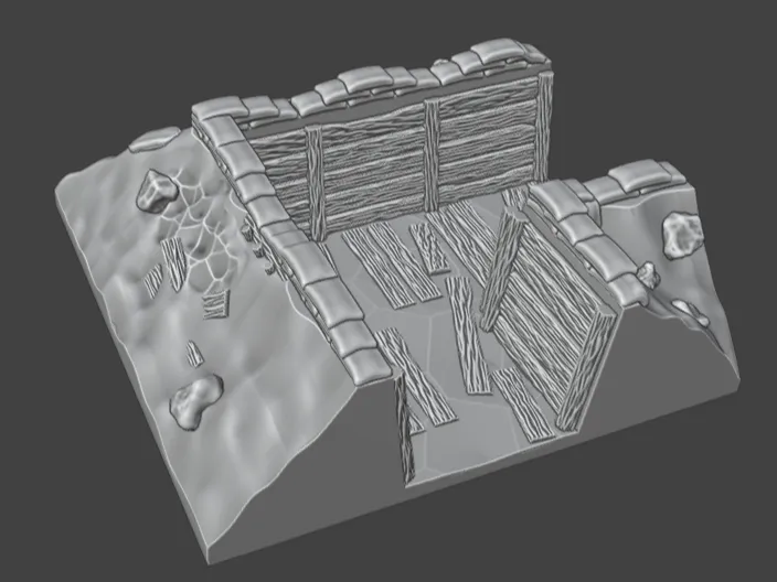Modular trenches system: Corners and T-cross