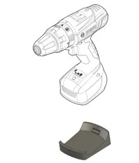 BOSH PSB 18LI-2HN電動ドライバー用台座とスプールワインダーの嵩上げ台座