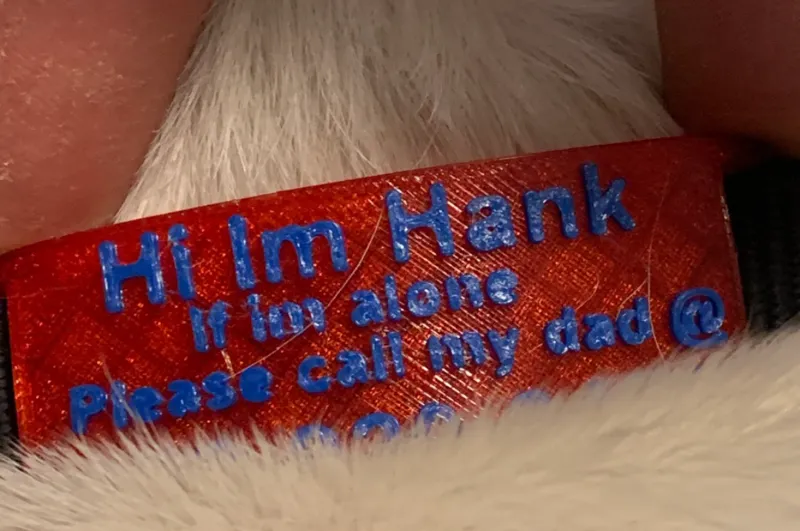 collar name plate