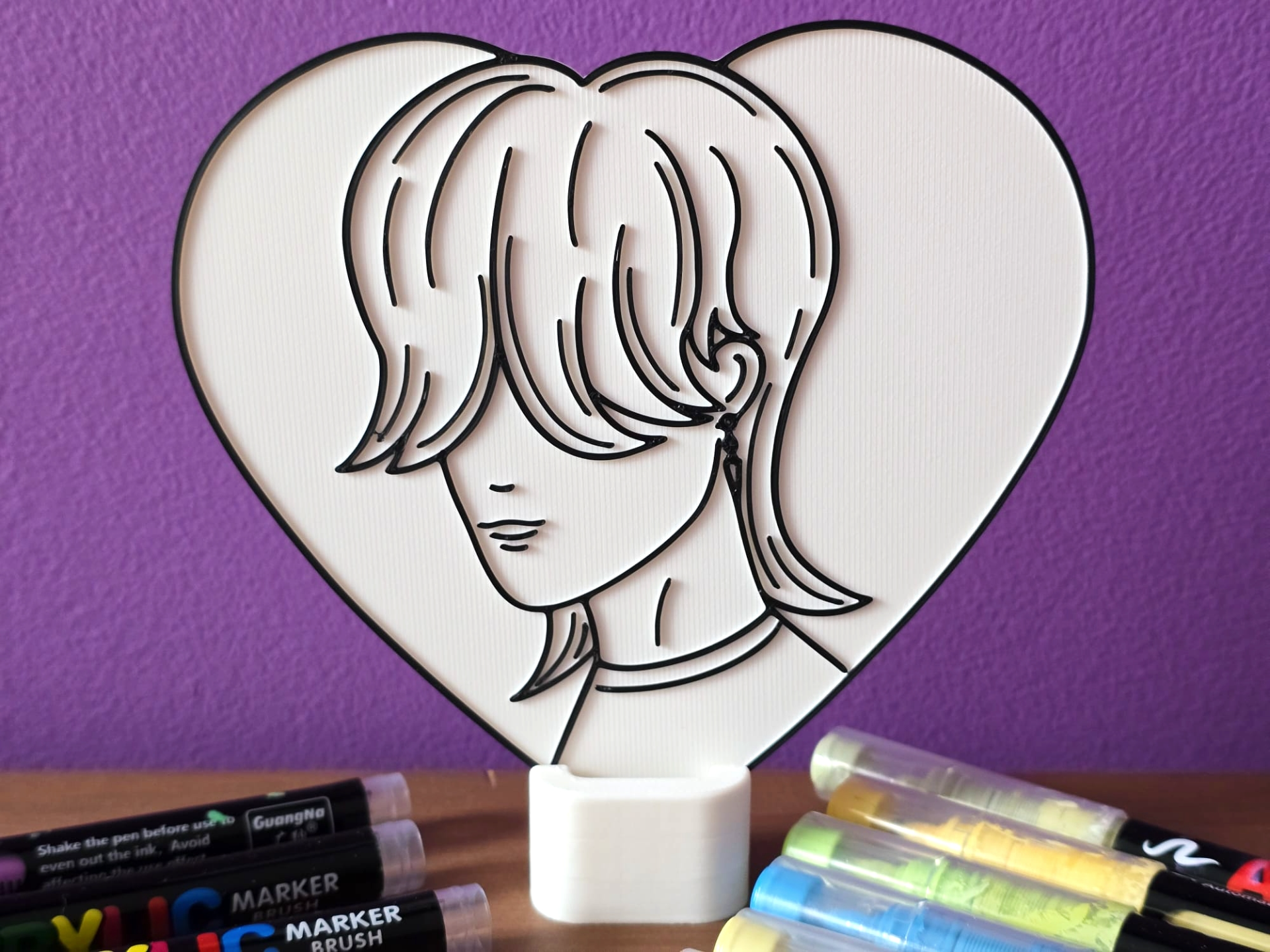 Mystery Saja Kpop Coloring Heart Craft