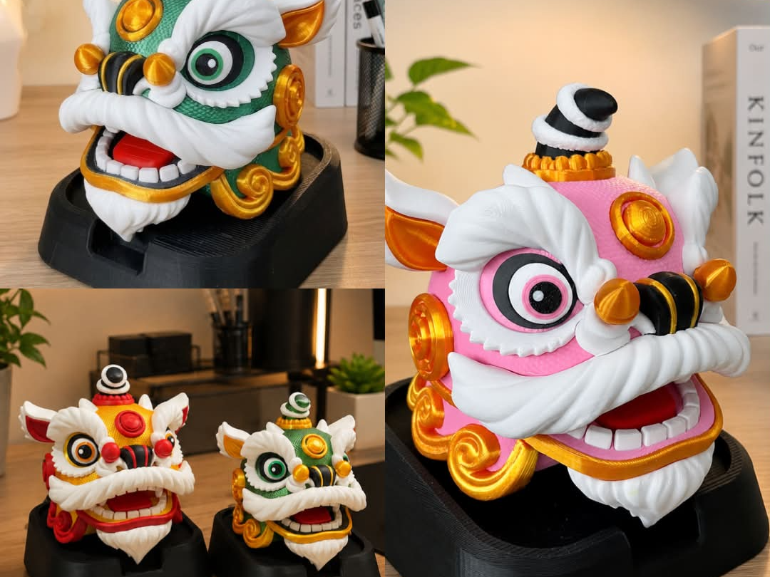 Chibi Lion Dance Head - 1