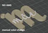 NO AMS - manual color change