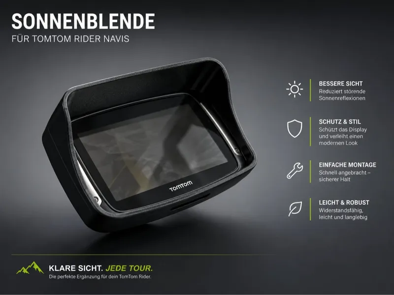 TomTom Rider Sonnenblende 4xx 5xx