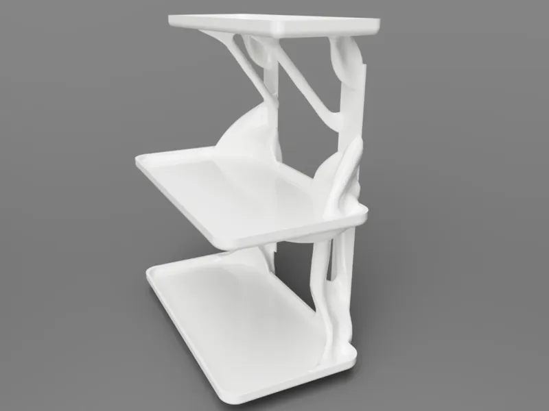 Organic Glasses Holder | No-Drill Wall Mount