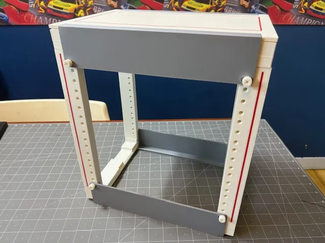 2U-6U 10inch Mini Rack base model - [YaMR] - Free 3D Print Model ...