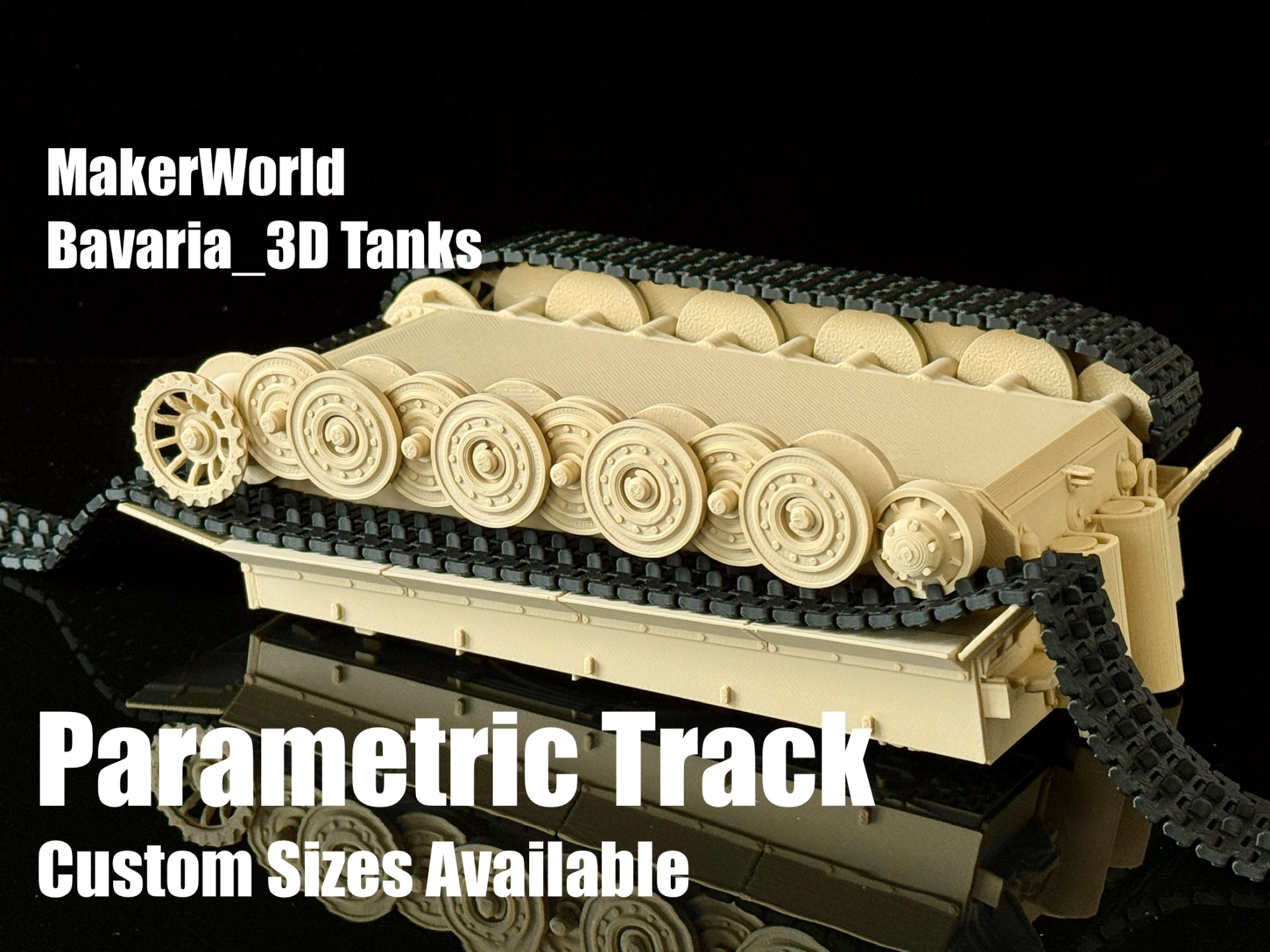Custom Parametric Track Generator for 1/35 Scale