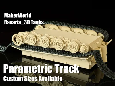 Custom Parametric Track Generator for 1/35 Scale
