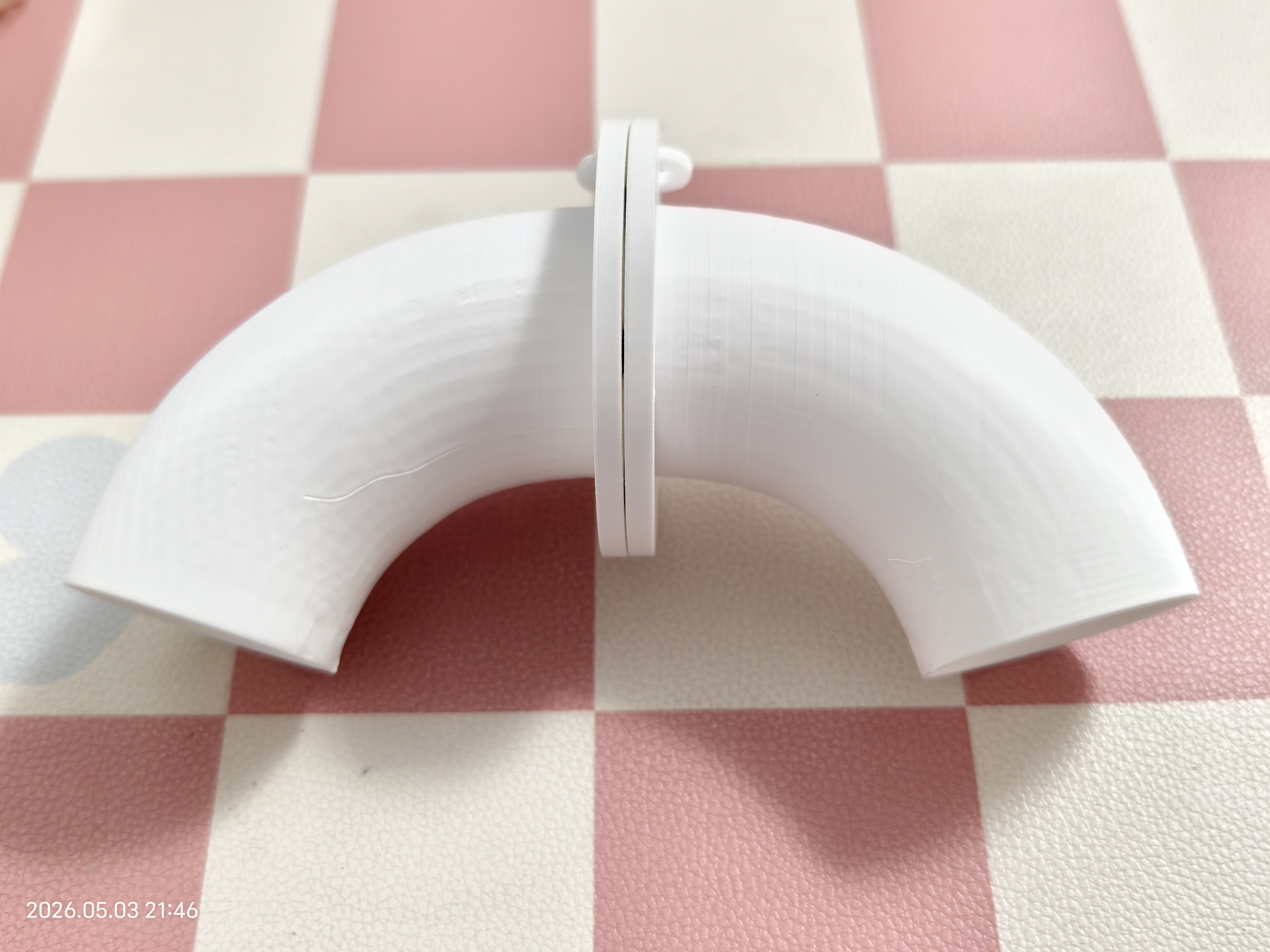 Miniatura 2 do modelo 3D 3D打印机纱窗外排套件-适合40、50、60、80mm内径排风管