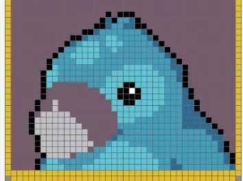 Blazing beaks blue bird