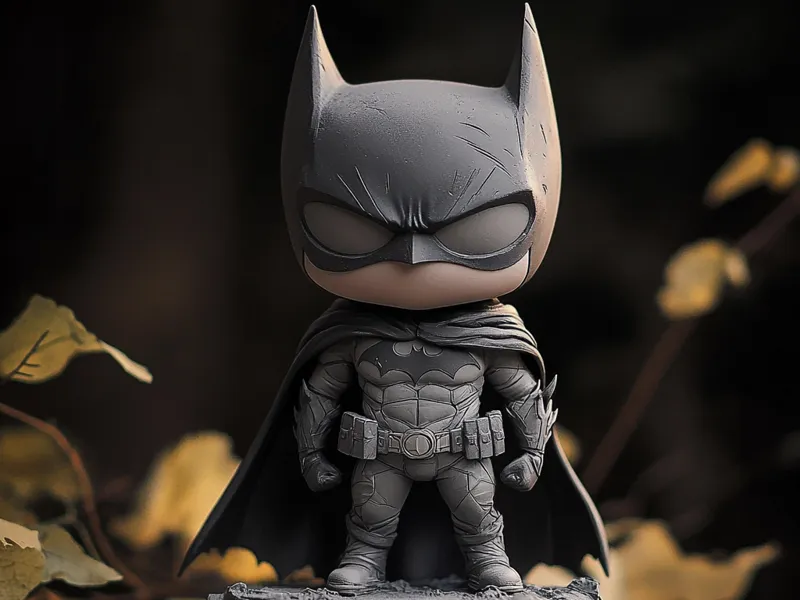 Chibi Batman Statue - Cute Superhero Figure