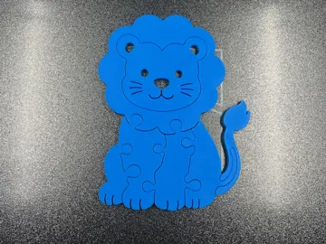 Modelo para impresión 3D: 3D Löwenpuzzle für Kinder im Holz-Stil — vista de referencia 5