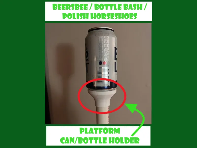 Beersbee/Polish Horseshoes Beer Can Holder