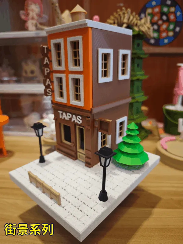 Maquette de rue miniature - boutique